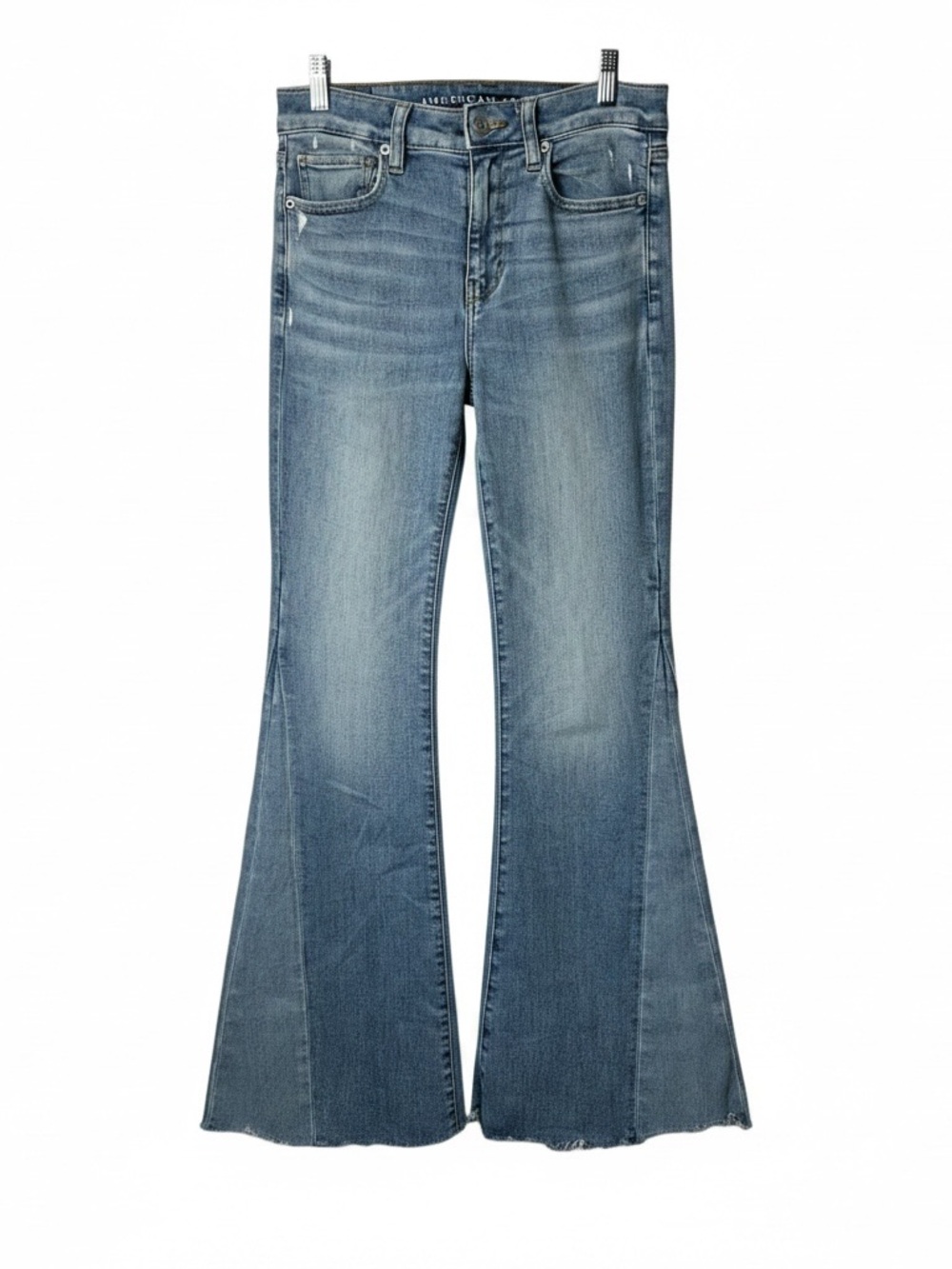 American Eagle Festival Flare Jeans Womens Size 4 Light Wash Hippie Boho School